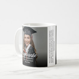 Examenfoto med familjemeddelande Examen  Kaffemugg