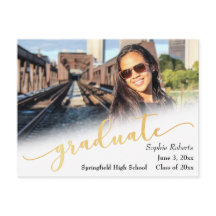 Examenhäfte med foto och falskt guldbladstämpel