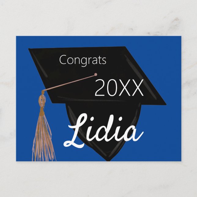 Examenhögskola Studentmössa Vykort (Framsida)