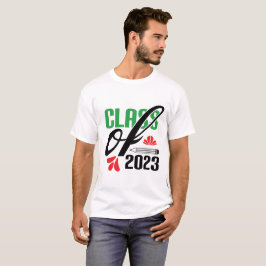 Examenielev i Varsity-stil Klass 2023 T Shirt