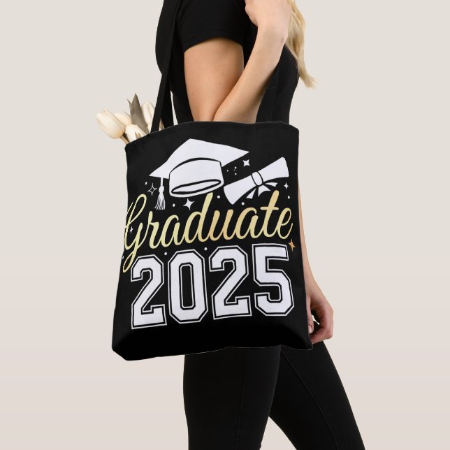 Examenklass 2025 examenstudent tygkasse (Närbild)