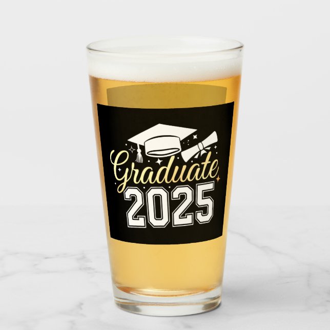 Examenklass 2025 Utexaminerad Glaskopp (Framsida fylld)