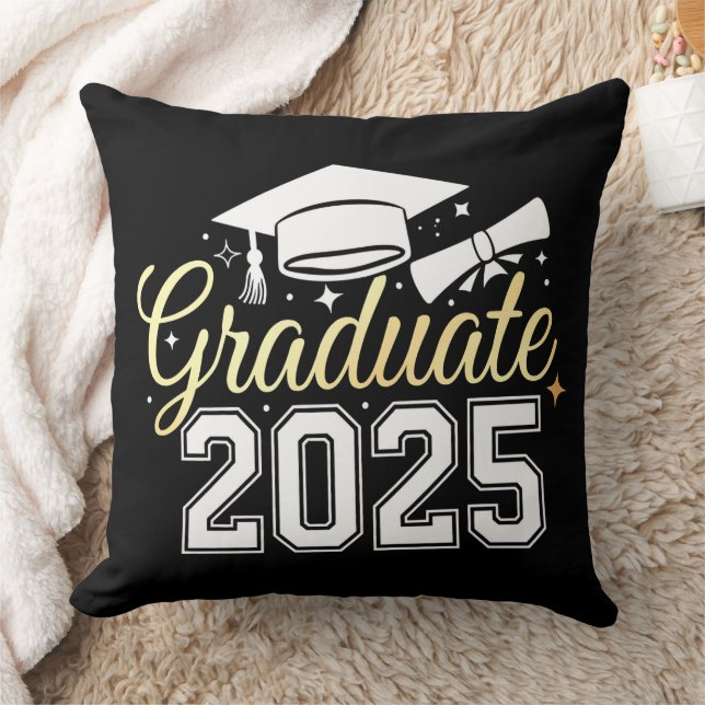 Examenklass 2025 Utexaminerad Kudde (Filt)