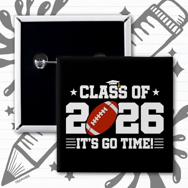 Examenklass 2026 Fotboll Examen Det Är Dags Knapp (Skapare uppladdad)