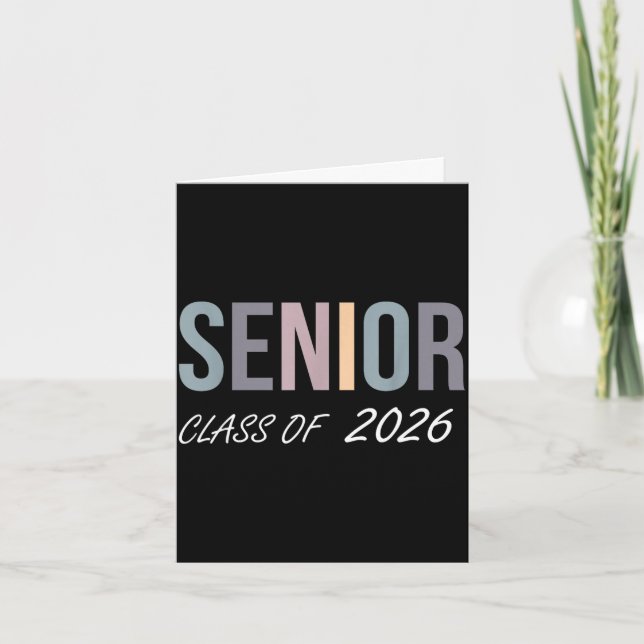 Examenklass 2026 senior 2026 gymnasiet kort (Framsida)