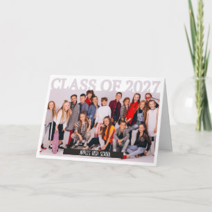 Examenklass 2027 Foto Utexamineringskort Tack Kort