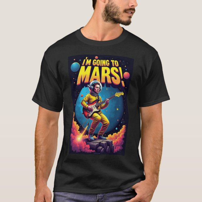 Examenpresent Grafisk Design Jag Ska Till Mars T Shirt (Framsida)