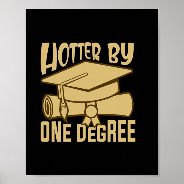 Examenpresent | Hetare med en grad Poster (Framsidan)