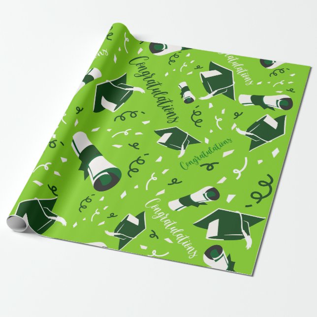 Examens Grattis Inpackningspapper Presentpapper (Utrullad)