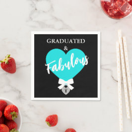 Examens- och fabulous firande fest pappersservett