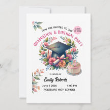 Examens- och födelsedagsfirande blomsterdesign