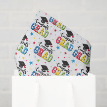 Examens Tissuepapper, Grattis Examina Decoupage