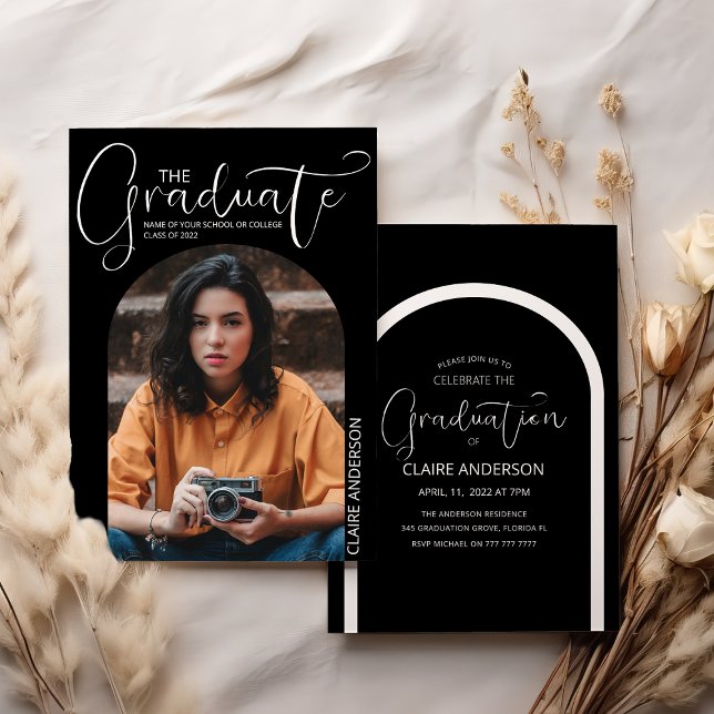 Examens välvd foto Examen inbjudan (Skapare uppladdad)