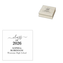 Examensår 2026 Guld Skript Typografi Examen  Stämpel