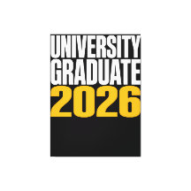 Examensår 2026 Universitet Anpassad Canvas