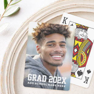 Examensår skola eller namn examensfoto casinokort