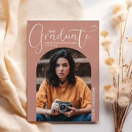 Examensbågsfoto Utbildningsinbjudan Inbjudningar