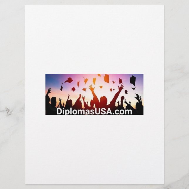 Examensbevis eller examensbevis för högskoleutbild brevhuvud (Framsida)