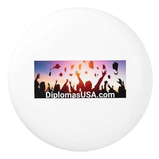 Examensbevis eller examensbevis för högskoleutbild knopp (Framsidan)