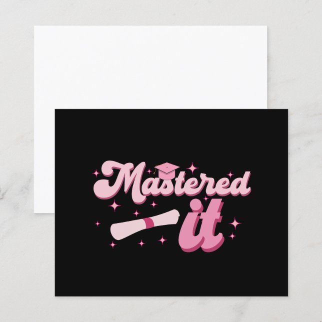 Examensbevis Masterexamen MBA Examen (Fram/baksida)