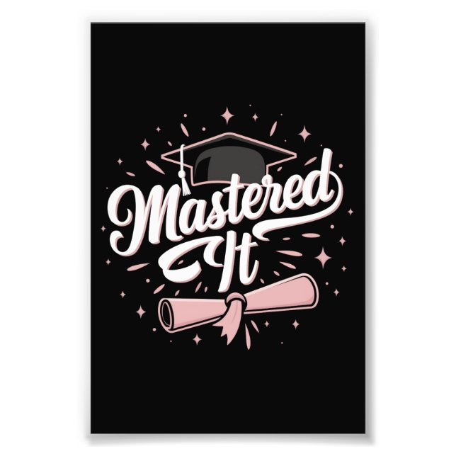 Examensbevis Masterexamen MBA Examen Fototryck (Framsidan)