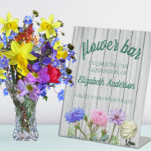 Examensfest i trädgården Blomsterbar