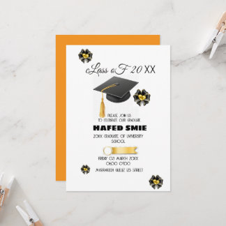 Examensfest Invitation Mall Redigerbar Examen