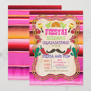 Examensfest Mexikansk Fiesta Inbjudan