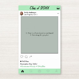 Examensfest Rekvisita Fotobox Ram Dekoration Poster