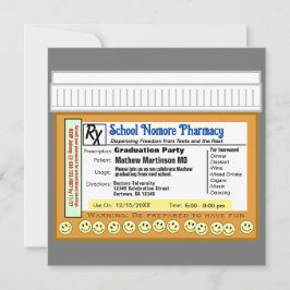 Examensfest RX för kul Inbjudningar