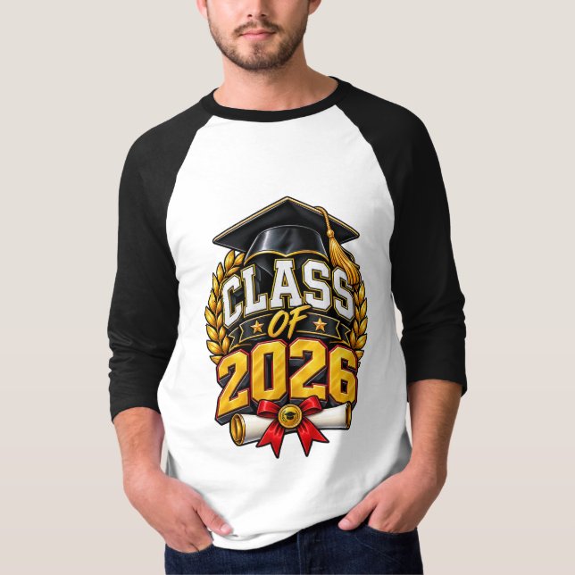 Examensfirande Design för Klass 2026 T Shirt (Framsida)