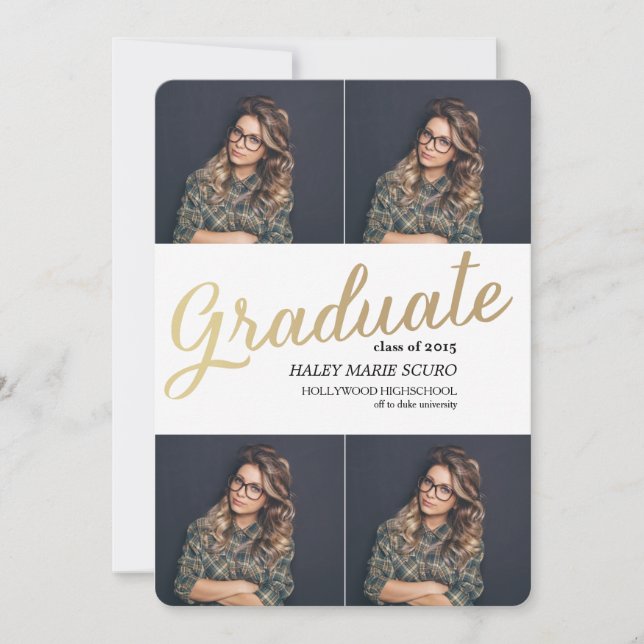 EXAMENSFIRANDE KLASSE 2015 Utexamineringskort Meddelande (Framsida)