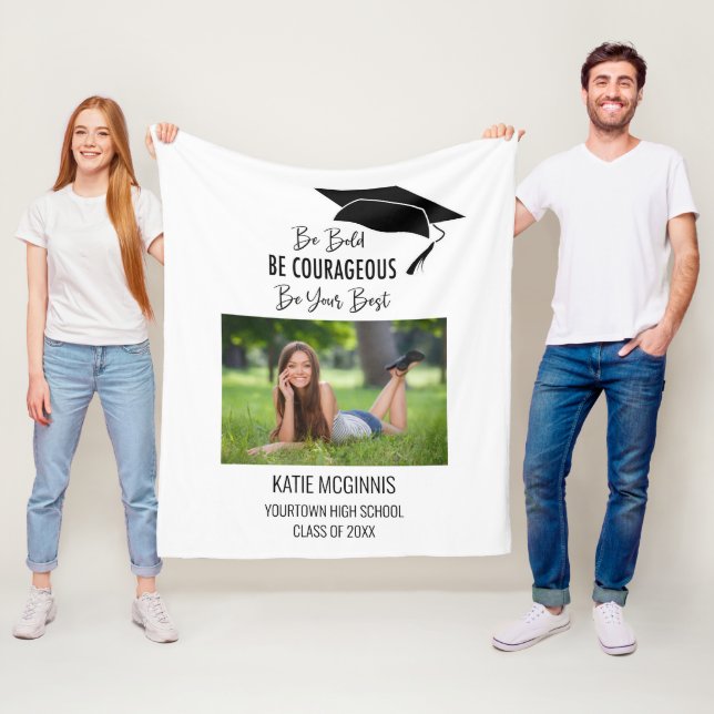 Examensfoto År Var modig Modig Bäst Fleecefilt (På plats)