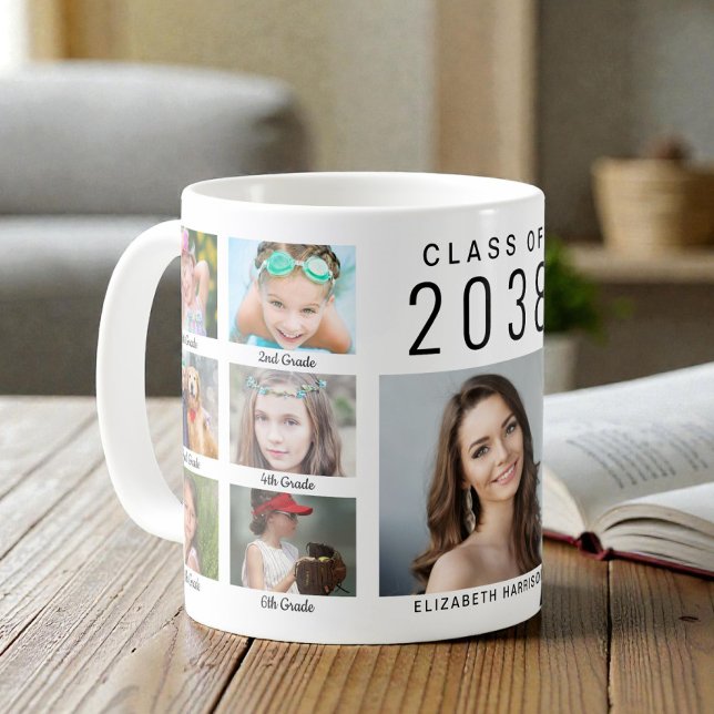 Examensfoto Collage Examen Kaffemugg (Graduate Photo Collage Graduation Coffee Mug)