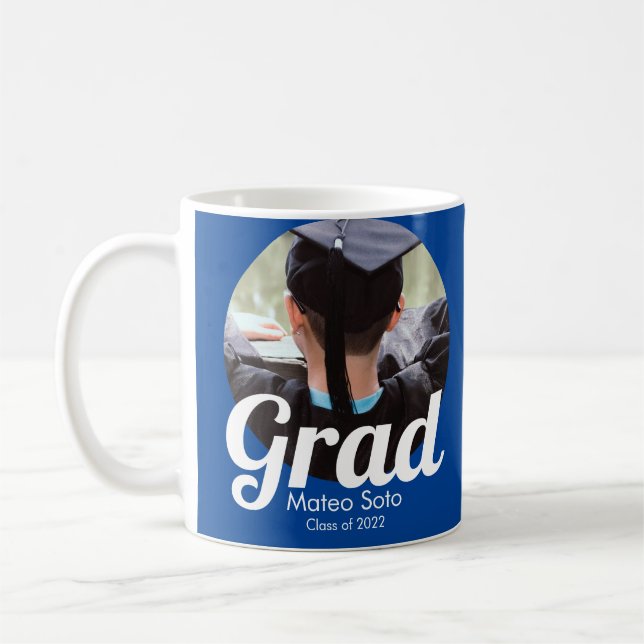 Examensfoto fet stil valfri färg kaffemugg (Vänster)