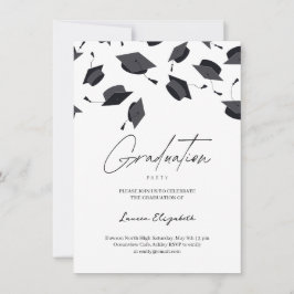 Examenshatt Modern Typografi Examenfest  Inbjudningar