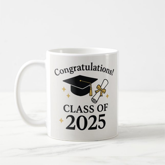 Examensklass 2025 – Skolutexaminerad Kaffemugg (Vänster)