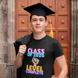 Examensklass 2026 Nivå Fullständig Gamer T Shirt