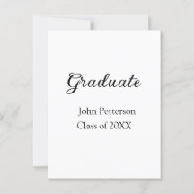 Examensklass 20XX enkel minimal examen m