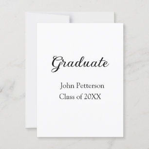 Examensklass 20XX enkel minimal examen m Vykort