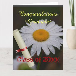 Examensklass Fancy Personlig Namn Blommig Margaret Kort