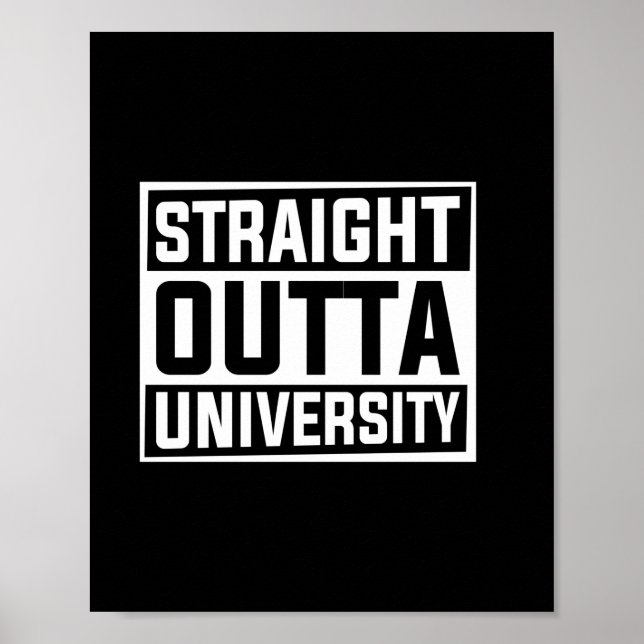Examenskonst | Rakt ut från universitetet Poster (Framsidan)