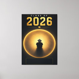 Examenspresent 2026 Personlig namnplanscher Canvastryck