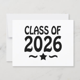 Examensstjärna för klassen 2026 vykort