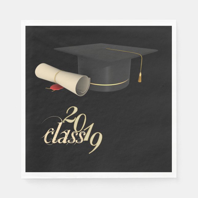 Examenstårar , Diplom, Klass 2019 Pappersservett (Framsidan)