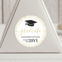 Examenstårtfesta Guld Glitter Konfetti