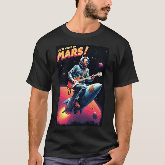 Examenstårtor Grafisk Design Vi Åker Till Mars T Shirt (Framsida)