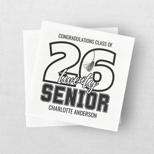 Examenstassel papper klass 2026 pappersservett (Skapare uppladdad)