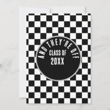 Examenstematisk invitationskort för examen