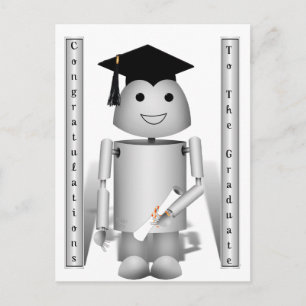 Examenstid för Robo-x9! Vykort
